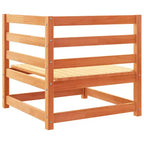 vidaXL Ensemble de canapés de jardin en bois de pin massif Grand canapé d'extérieur modulaire - Pin naturel sans coussin