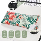 Oaks Aura Outdoor, bain de soleil avec coussin, rideau et coussin coloré, fauteuils lounge en résine tressée, transats réglables pour le jardin