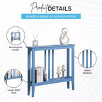 Console étroite avec étagères pour entrée, couloir ou salon