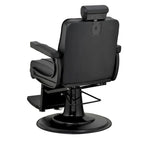 ROGERS Fauteuil de barbier inclinable robuste Fauteuil de coiffure, Noir