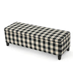 Banc de rangement rembourré moderne pour entrée de salon
