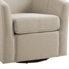 Lot de 2 fauteuils pivotants modernes avec accoudoirs pour salon