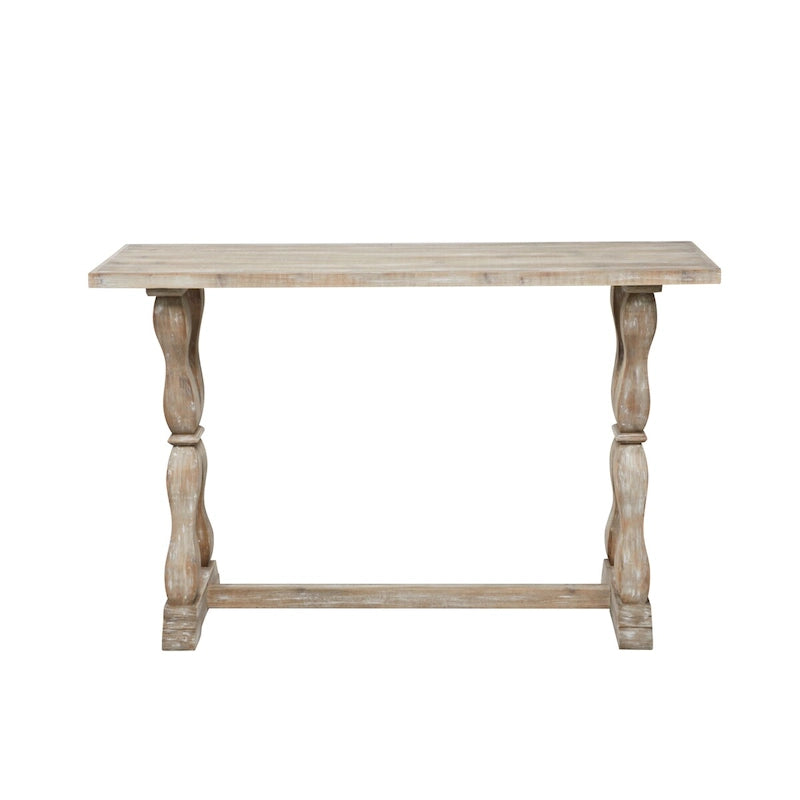 Console ou banc en bois avec finitions vieillies - Marron - Roche River Decor