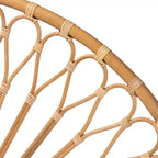 Tête de lit en rotin naturel, marron