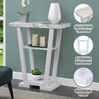 Table console Newport V avec étagères de Convenience Concepts