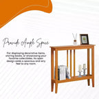 Console étroite avec étagères pour entrée, couloir ou salon