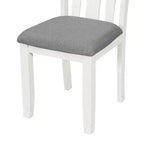 Ensemble de salle à manger extensible de style ferme pour 6 personnes, table rectangulaire et 6 chaises rembourrées