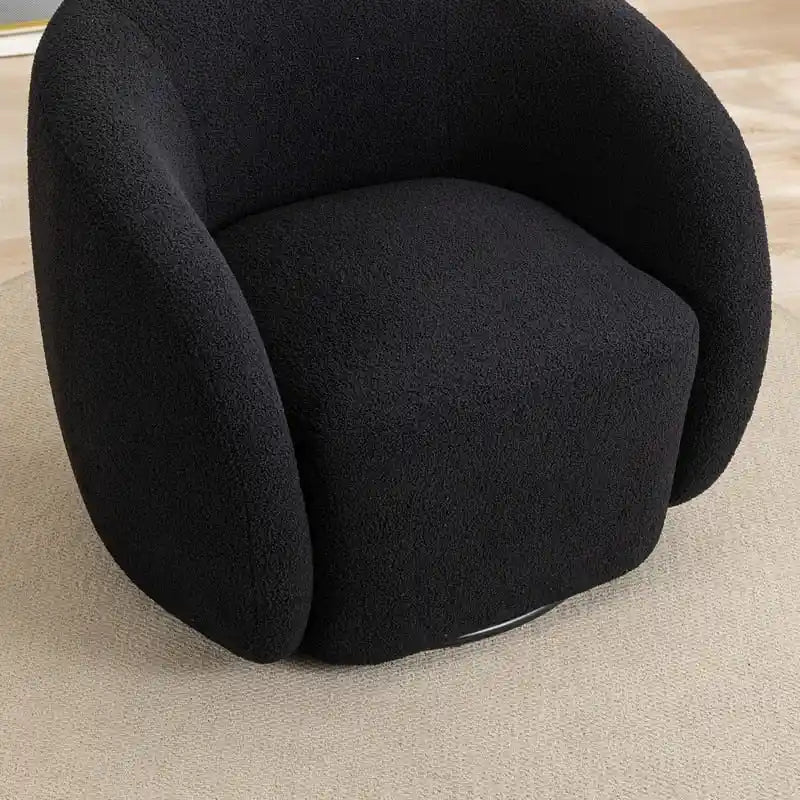 Lot de 2 fauteuils d'appoint pivotants à 360° SEYNAR Modern Glam Rembourrés