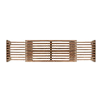 Banc extensible East at Main en bois de manguier massif naturel