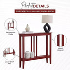 Console étroite avec étagères pour entrée, couloir ou salon