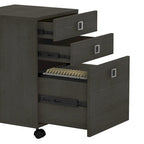 Bureau d'angle Echo avec huche et tiroirs