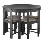 Ensemble de salle à manger rond compact 5 pièces Harrisburg Tobey