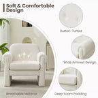 Fauteuil d'appoint Hyleory nuageux et doux, fauteuil pour chambre à coucher, zone de réception, salle de lecture, salon