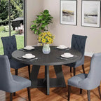 Table à manger ronde de 120 cm pour 4 personnes