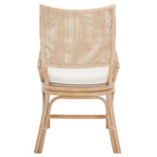 Chaise de jardin en rotin avec coussin 22 L x 24 P x 37 H 22L x 24P x 37H