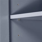 Meuble de rangement haut et large avec portes pour salle de bain, trois tiroirs