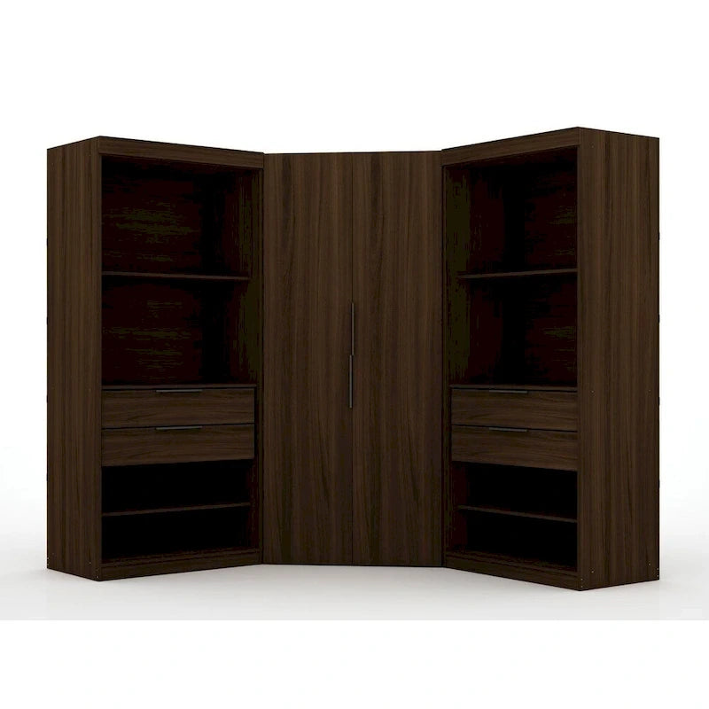 Mulberry 2.0 Semi-ouvert 3 sections Moderne 4 tiroirs Armoire d'angle Ensemble de 3