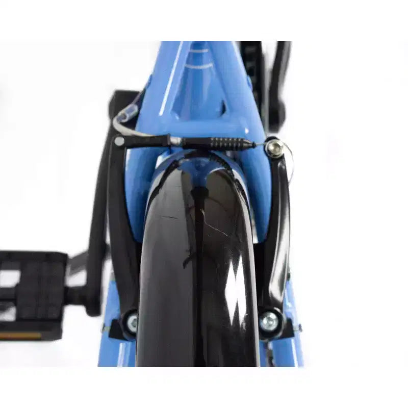 Vélo pliant ZiZZO Via 7 vitesses en aluminium 20 pouces - Bleu ciel
