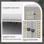 Banc de rangement rustique en bois Whisen, banc à chaussures d'entrée avec coussin amovible, étagères réglables