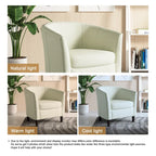 Fauteuils d'appoint modernes en forme de tonneau, Fauteuils club confortables