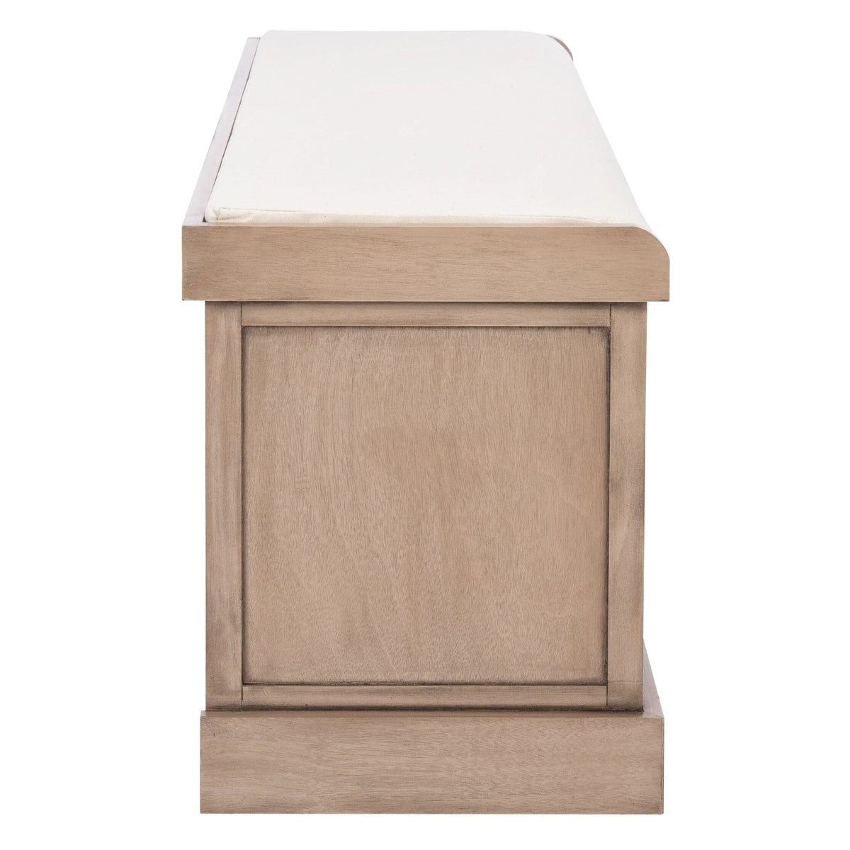 Banc de rangement SAFAVIEH Fiorello avec coussin et 3 tiroirs - 47,3 L x 15 P x 19 H - 47 L x 15 P x 19 H