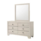 Chambre à coucher Annis 6 pièces plateforme blanche