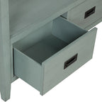 Console avec 4 tiroirs et une étagère de rangement