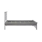 Lit double Plank+Beam Farmhouse avec tête de lit, plateforme en bois massif