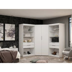 Mulberry 2.0 Semi-ouvert 3 sections Moderne 4 tiroirs Armoire d'angle Ensemble de 3