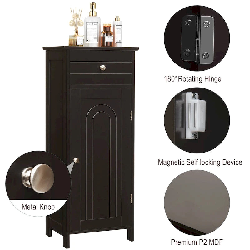 Meuble de Rangement sur Pied pour Salle de Bain