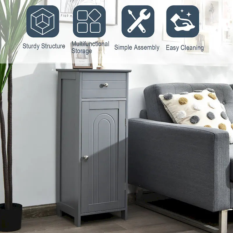 Meuble de Rangement sur Pied pour Salle de Bain