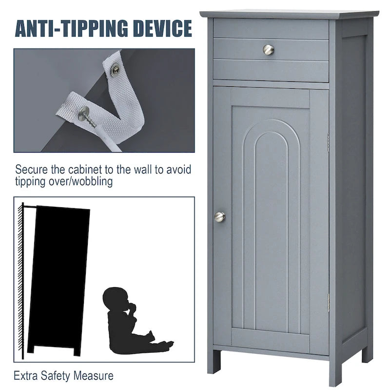 Meuble de Rangement sur Pied pour Salle de Bain