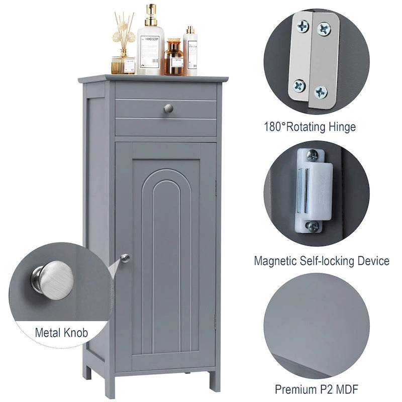 Meuble de Rangement sur Pied pour Salle de Bain