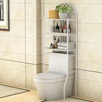 Étagère de salle de bain 3 niveaux au-dessus des toilettes, rangement de serviettes, gain de place