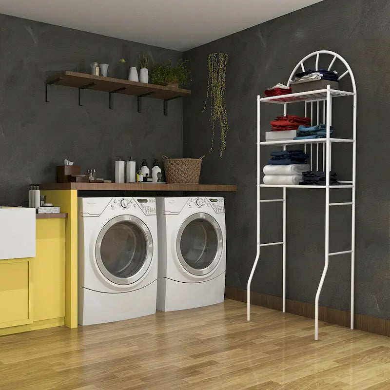 Étagère de salle de bain 3 niveaux au-dessus des toilettes, rangement de serviettes, gain de place