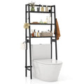 Étagère de rangement 3 niveaux au-dessus des toilettes avec réglable