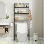 Étagère de rangement 3 niveaux au-dessus des toilettes avec réglable