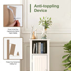 Meuble de rangement de salle de bain sur pied avec porte simple