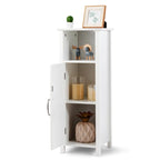 Meuble de rangement de salle de bain sur pied avec porte simple