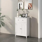 Meuble de Rangement Salle de Bain Autoportant Grand Tiroir avec Étagère Réglable