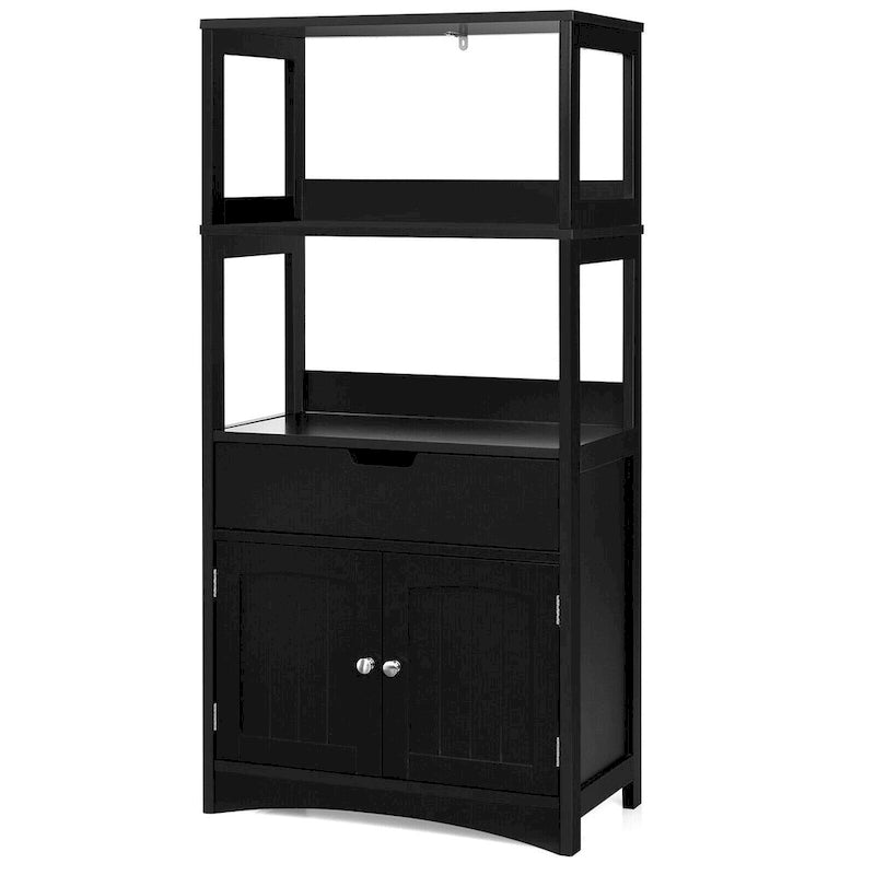 Meuble de rangement de salle de bain avec tiroir Étagère Armoire Meuble bas - Voir détails