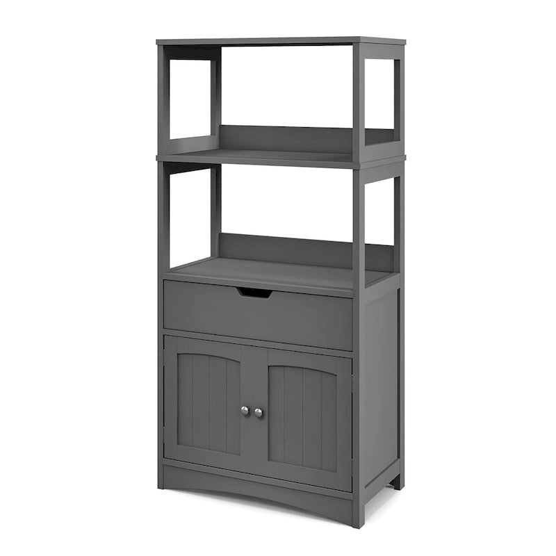 Meuble de rangement de salle de bain avec tiroir Étagère Armoire Meuble bas - Voir détails