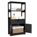 Meuble de rangement de salle de bain avec tiroir Étagère Armoire Meuble bas - Voir détails