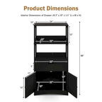 Meuble de rangement de salle de bain avec tiroir Étagère Armoire Meuble bas - Voir détails