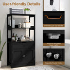 Meuble de rangement de salle de bain avec tiroir Étagère Armoire Meuble bas - Voir détails