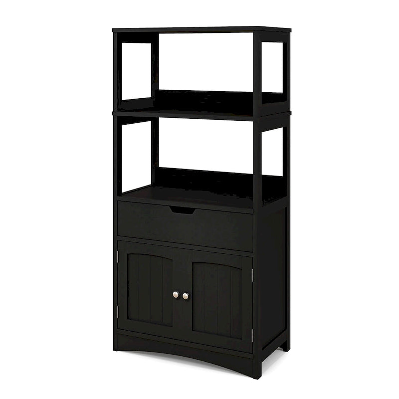 Meuble de rangement de salle de bain avec tiroir Étagère Armoire Meuble bas - Voir détails