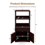 Meuble de rangement de salle de bain avec tiroir Étagère Armoire Meuble bas - Voir détails