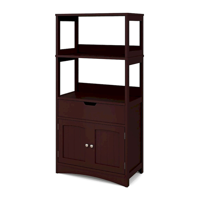 Meuble de rangement de salle de bain avec tiroir Étagère Armoire Meuble bas - Voir détails