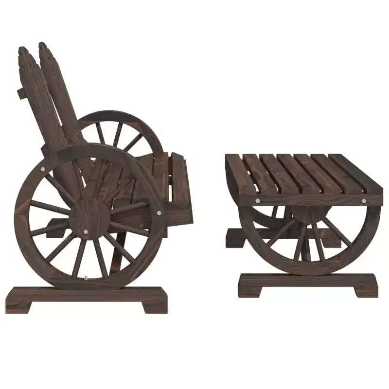 vidaXL Ensemble de salon de jardin Meubles d'extérieur 4 pièces Bois de sapin massif