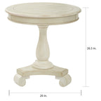 Table d'appoint ronde traditionnelle peinte à la main Porch & Den Viola
